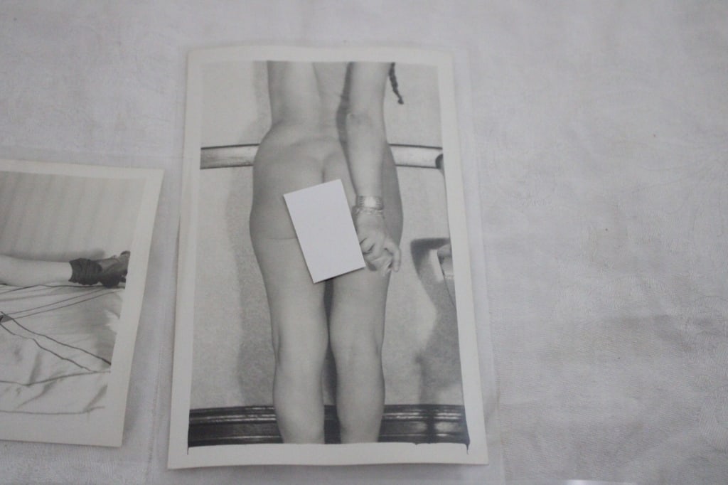 5 Black and White Adult Photo Postcards - 6
