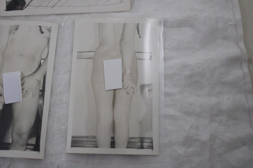 5 Black and White Adult Photo Postcards - 2