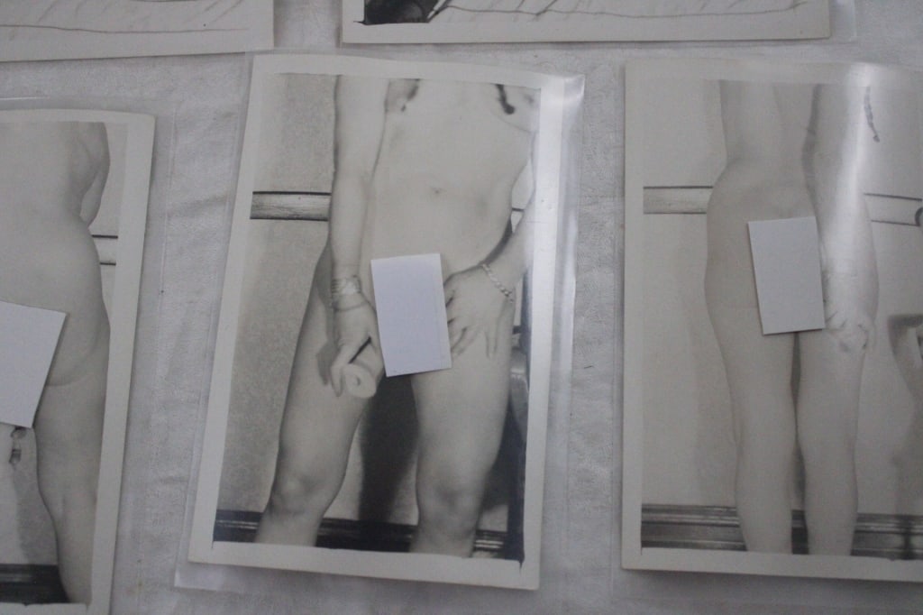 5 Black and White Adult Photo Postcards - 3