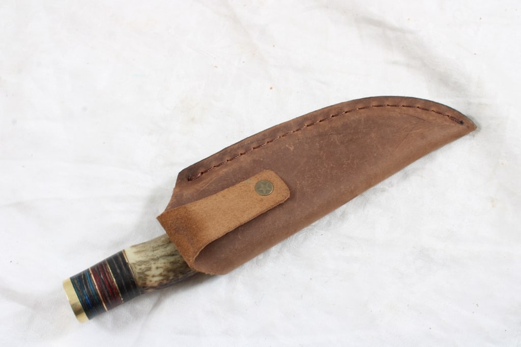 2 Fixed Blade Damascus Custom Made Knives - 16