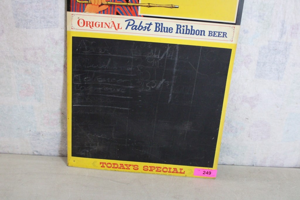 Pabst Blue Ribbon Beer Metal Chalkboard Sign - 3