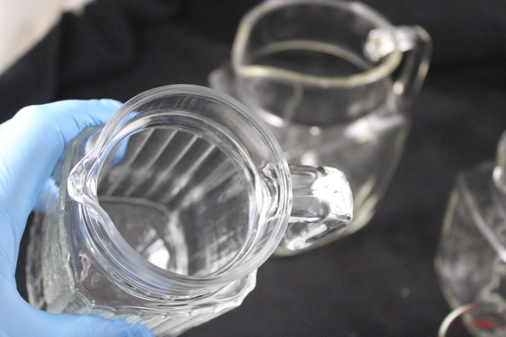 Depression Glass Pitchers, Canister, Hoosier Jar - 11