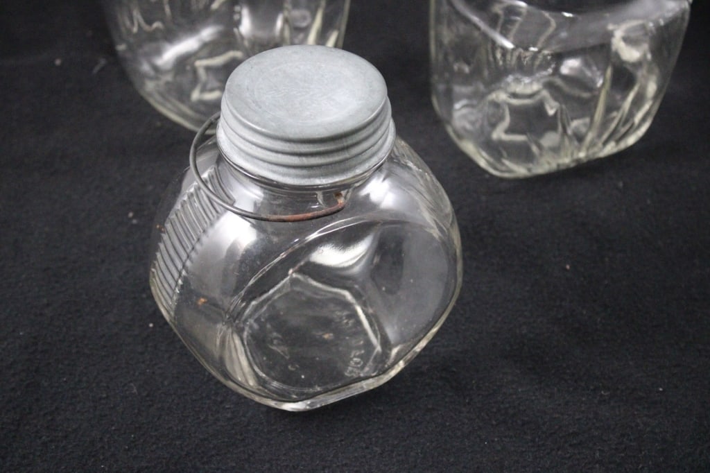 Depression Glass Pitchers, Canister, Hoosier Jar - 16