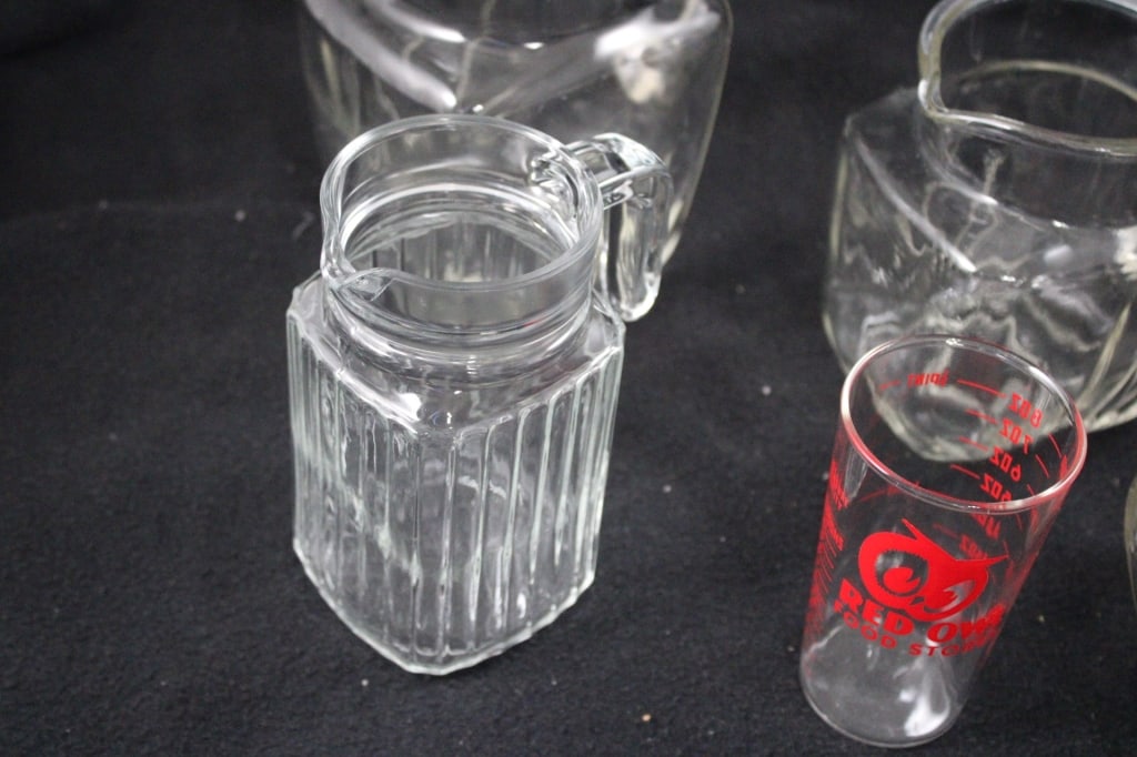 Depression Glass Pitchers, Canister, Hoosier Jar - 7
