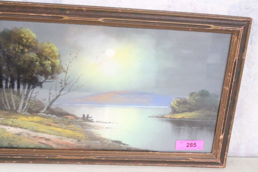 Antique Framed Pastel Painting Artist Signed - 3