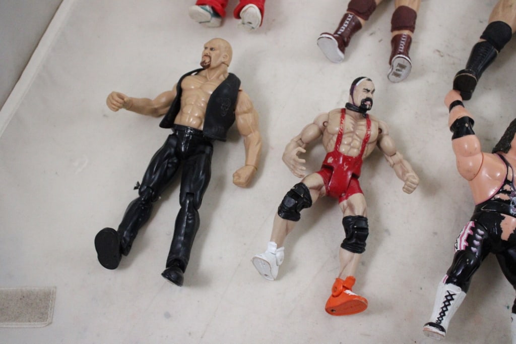 10 WWE WWF Titan Tron Wrestler Figures JAKKS - 8