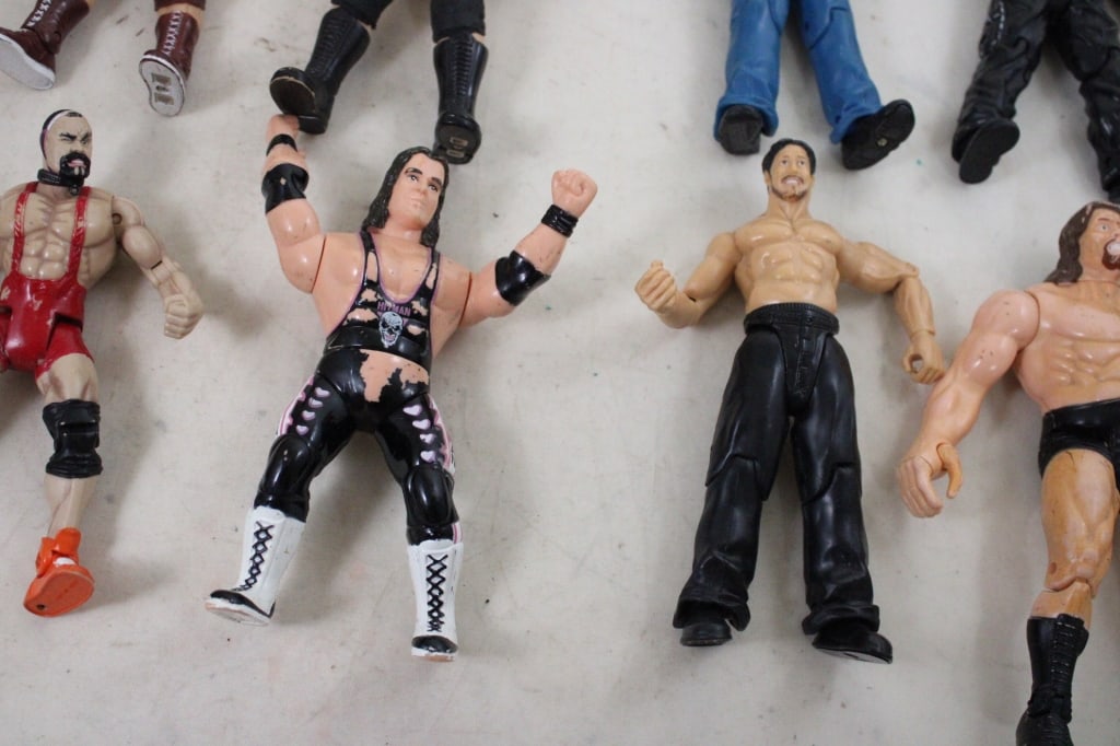 10 WWE WWF Titan Tron Wrestler Figures JAKKS - 9