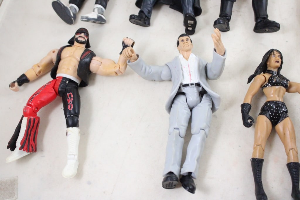 10 WWE WWF Titan Tron Wrestler Figures JAKKS - 2