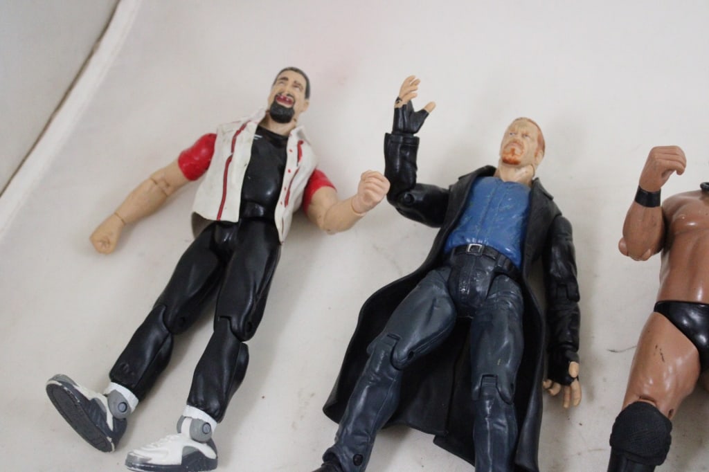 10 WWE WWF Titan Tron Wrestler Figures JAKKS - 7