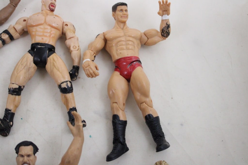 10 WWE WWF Titan Tron Wrestler Figures JAKKS - 11