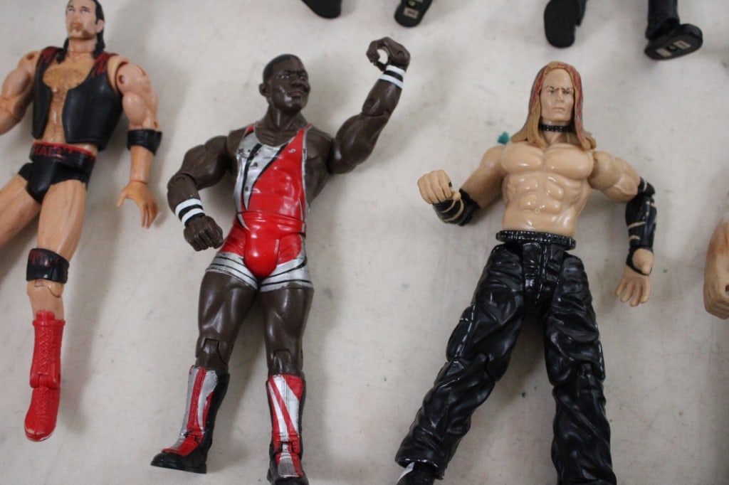 10 WWE WWF Titan Tron Wrestler Figures JAKKS - 5