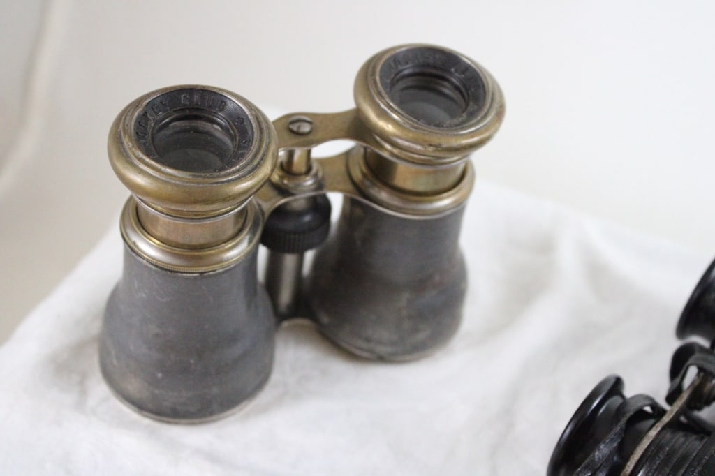 2 Pair Antique Binoculars, 2 Pair Opera Glasses - 12