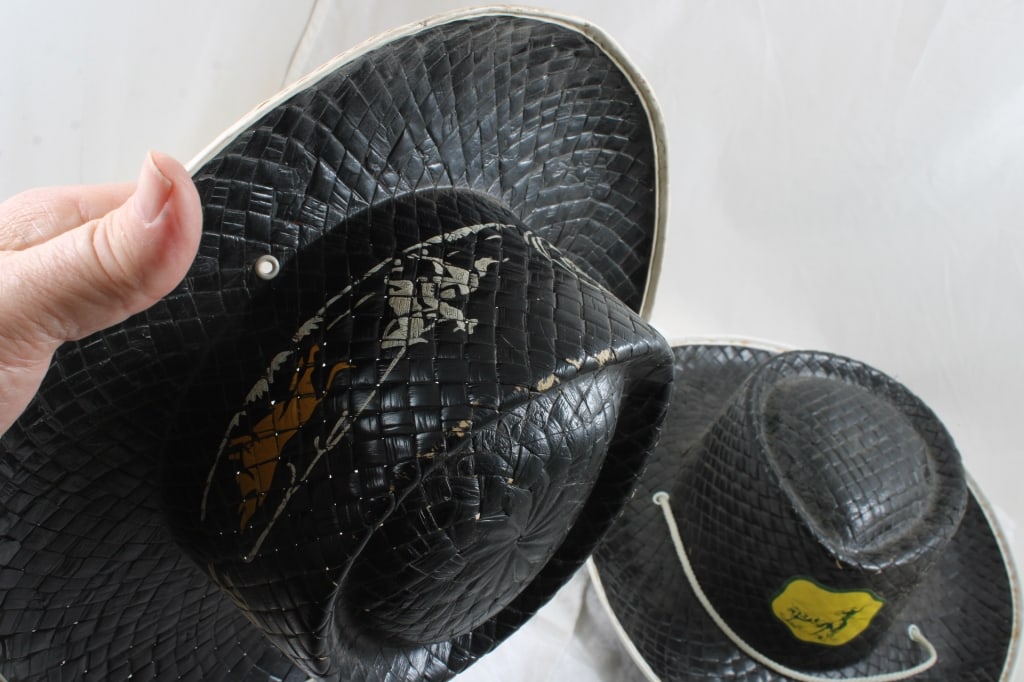 2 Straw Children's Rodeo Cowboy Hats - 7