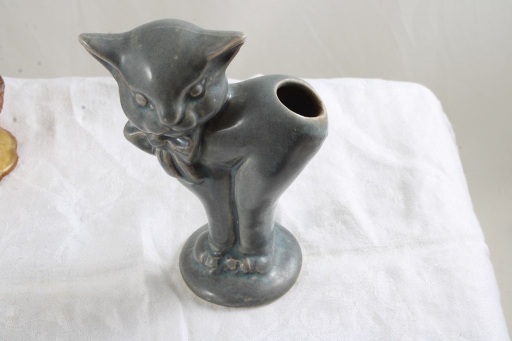 Rosso Frog Match Holder, Cat Vase, Hen on Nest - 12
