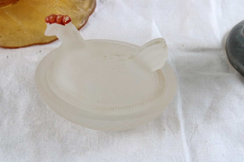 Rosso Frog Match Holder, Cat Vase, Hen on Nest - 2