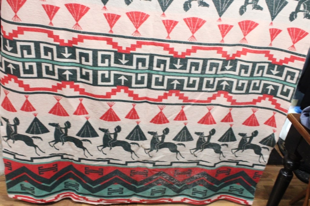 Native American Blanket Throw Tribal Pattern - 6