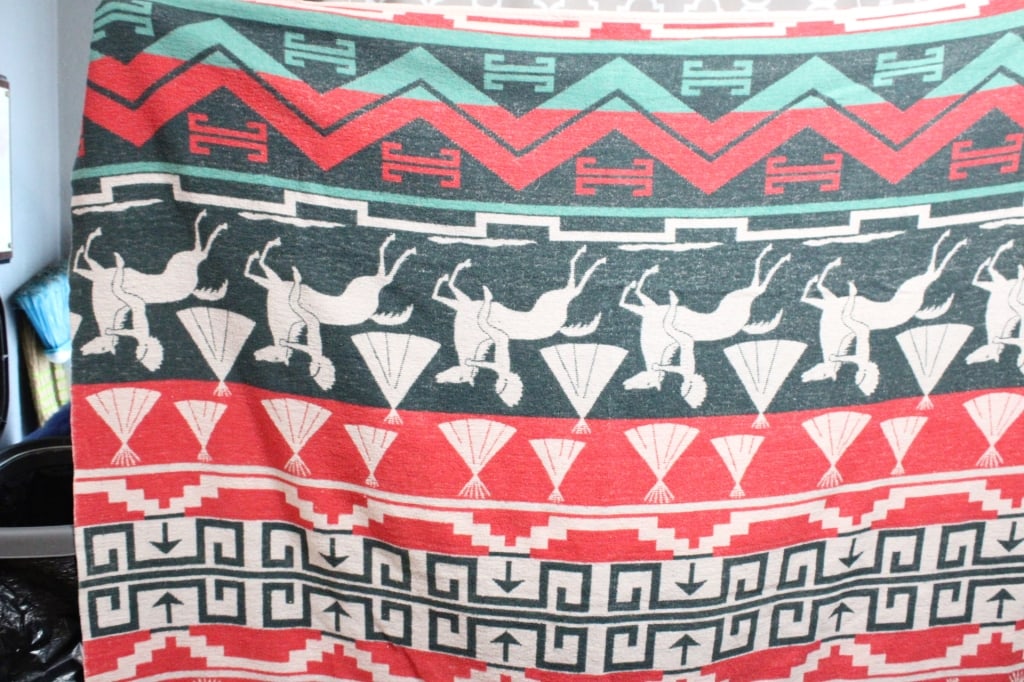 Native American Blanket Throw Tribal Pattern - 7