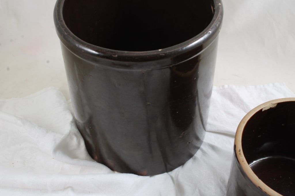 5 Pound Stoneware Butter Crock, 1 Gallon Crock - 7