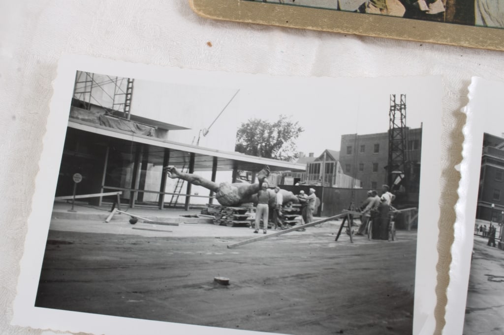 Randolph Scott RPPC, Black Americana Stereo View - 2