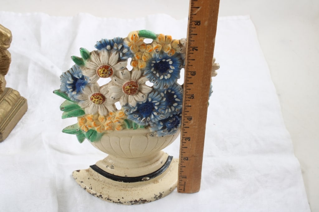 3 Cast Iron Door Stops - 11