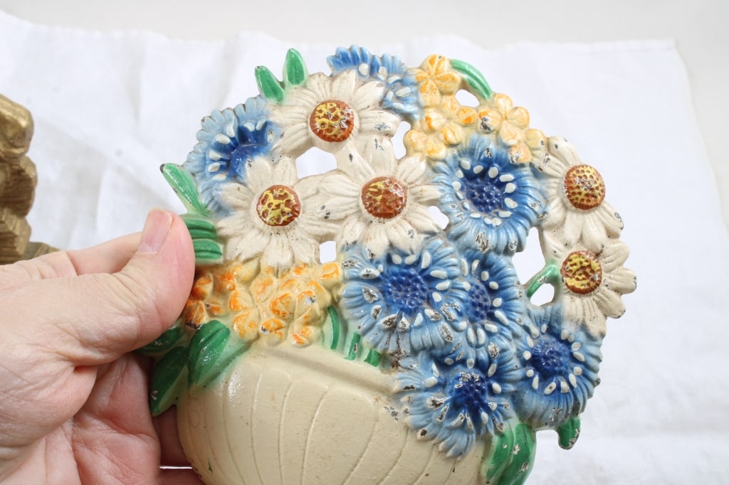 3 Cast Iron Door Stops - 9