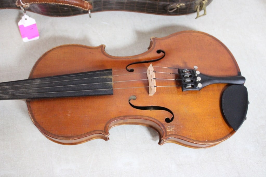 1906 Robert Paulus Straduvarius Violin, Case, Bow - 2