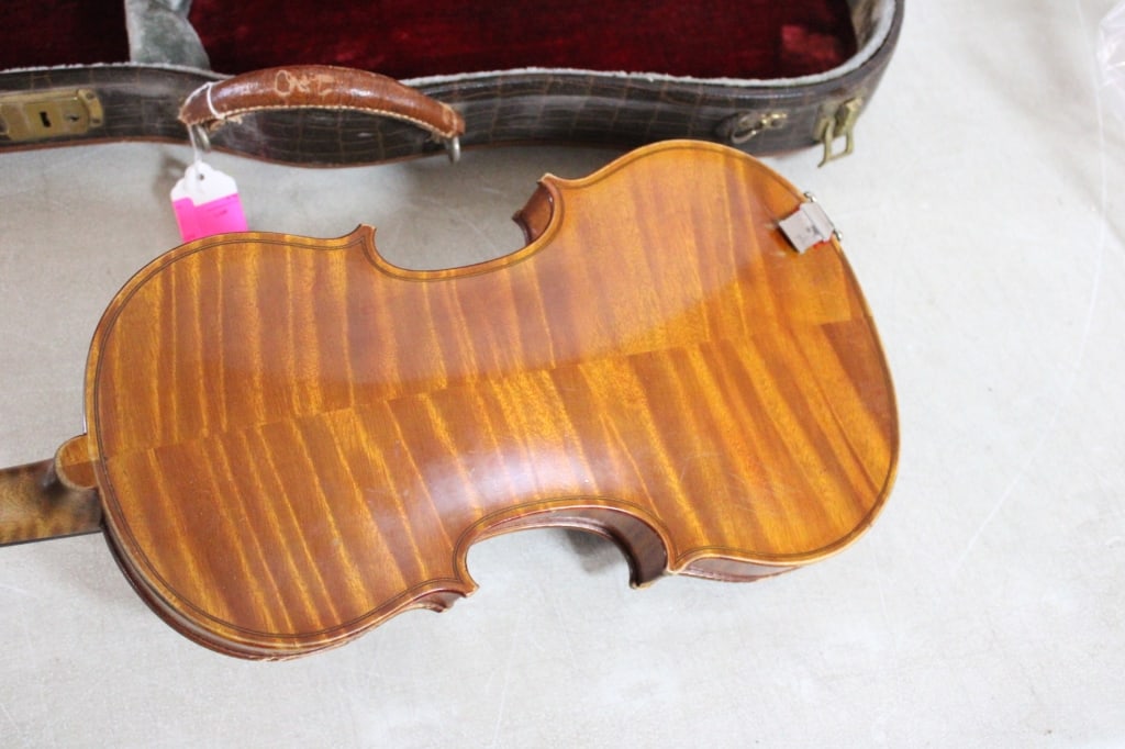 1906 Robert Paulus Straduvarius Violin, Case, Bow - 5