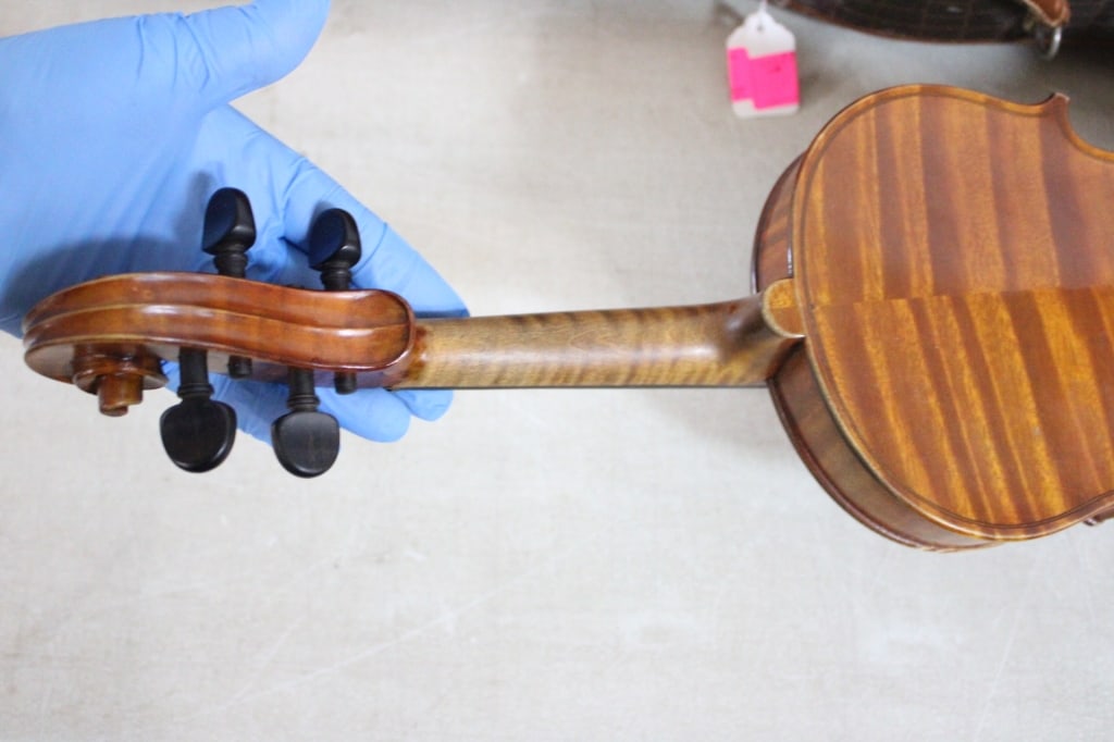 1906 Robert Paulus Straduvarius Violin, Case, Bow - 6