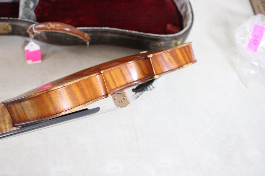 1906 Robert Paulus Straduvarius Violin, Case, Bow - 7