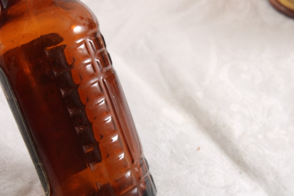 3 Mini Whiskey Bottles, 2 Budweiser Shaker Bottles - 5