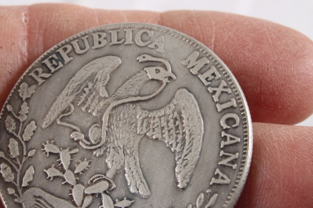 1882 Republica Mexico 8R.Z JS10D. 20G Silver Coin - 5