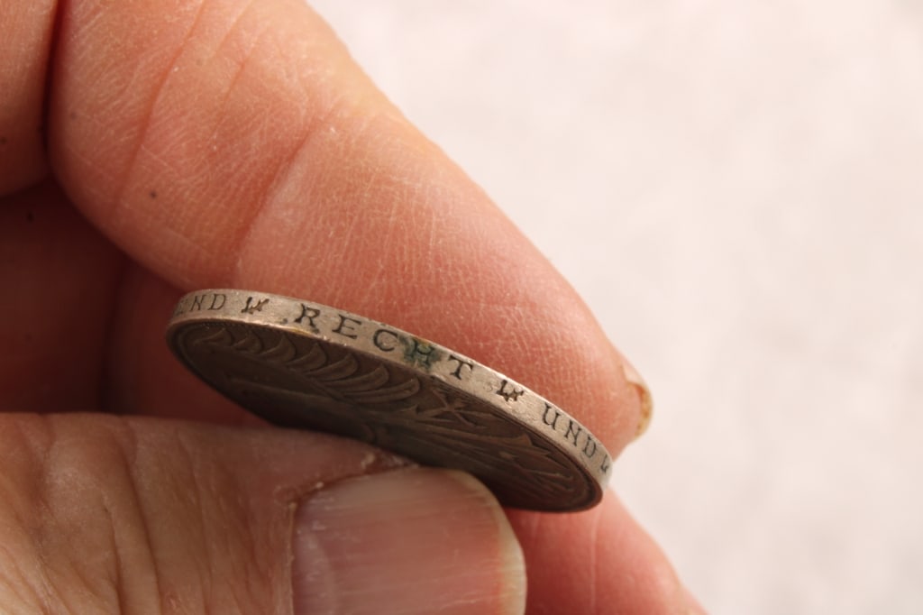 2 Antique Silver Coins Germany and Venezuela - 7