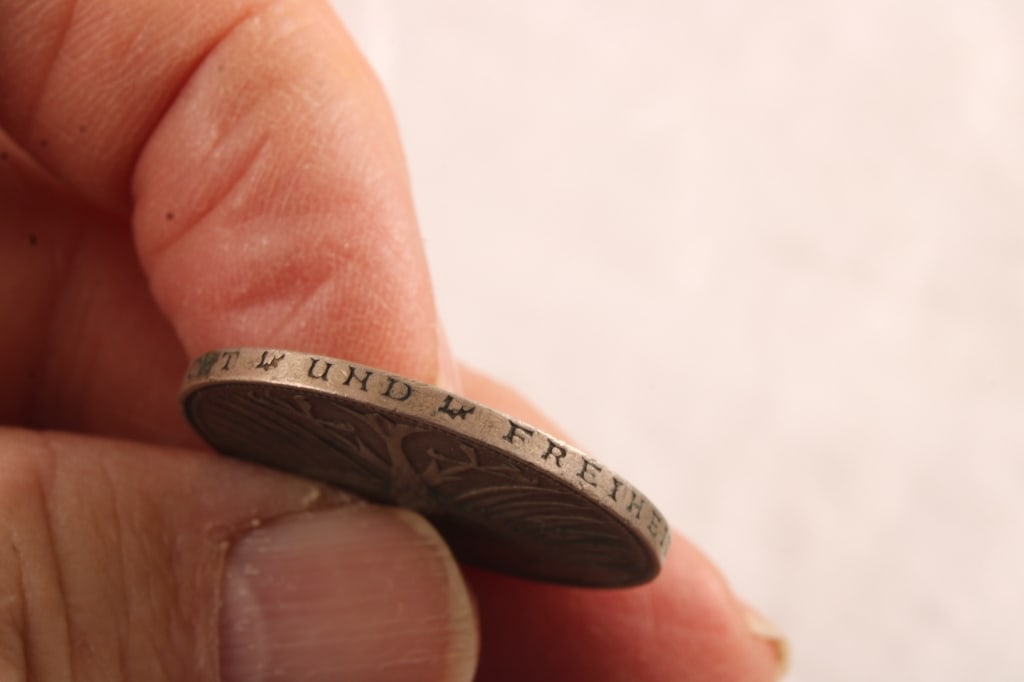 2 Antique Silver Coins Germany and Venezuela - 8
