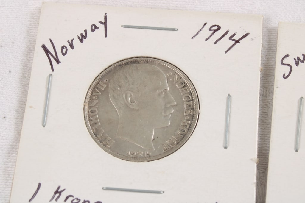 4 Antique Foreign Silver Coins - 2