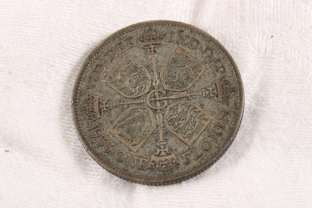 2 Foreign Silver Coins Mexico & Great Britain - 8