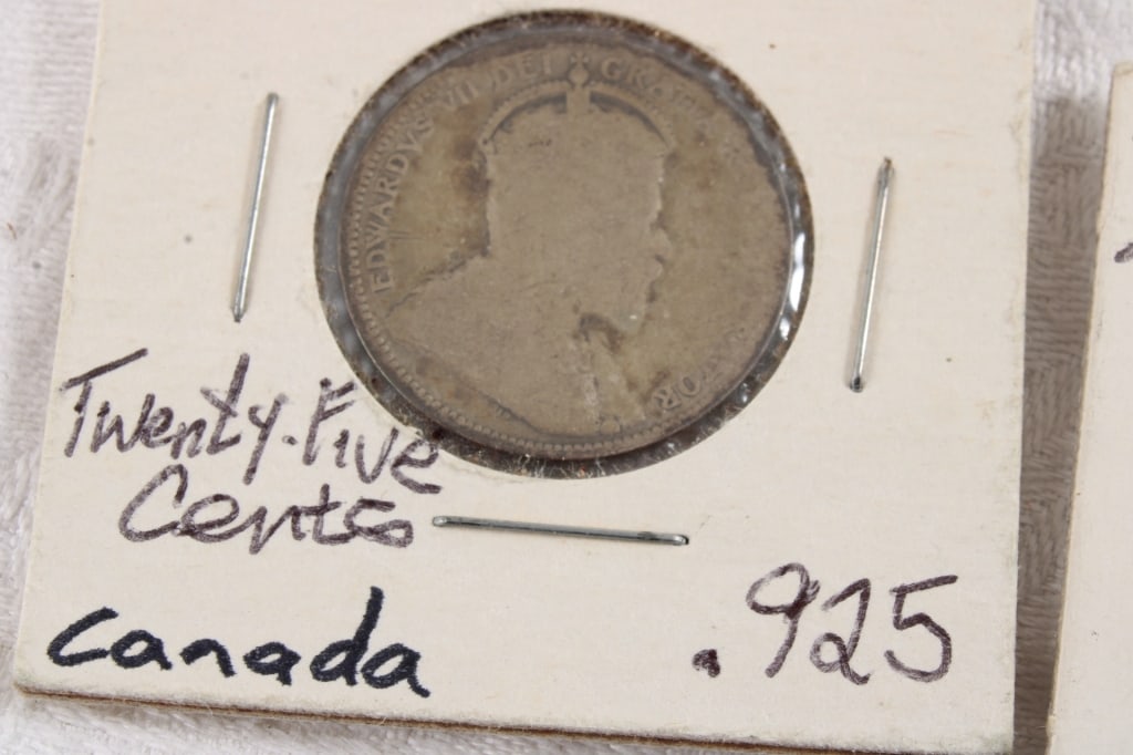 3 Antique Foreign Silver Coins - 2