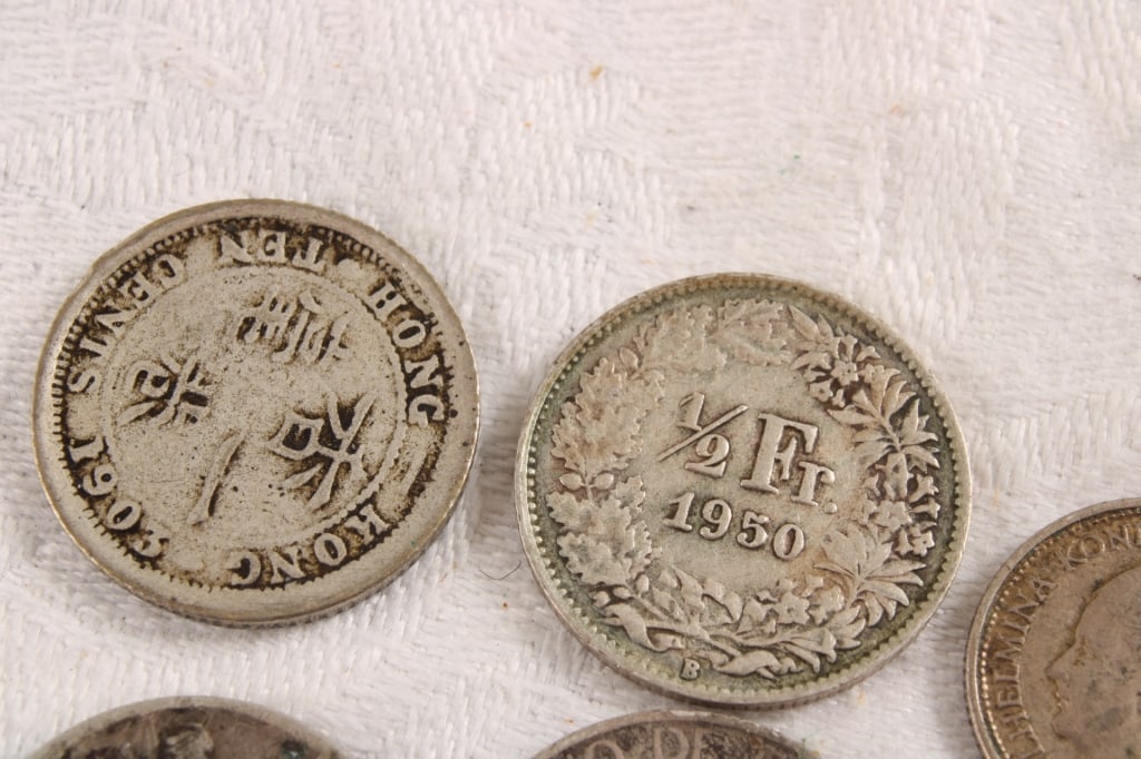 5 Antique Foreign Silver Coins - 3