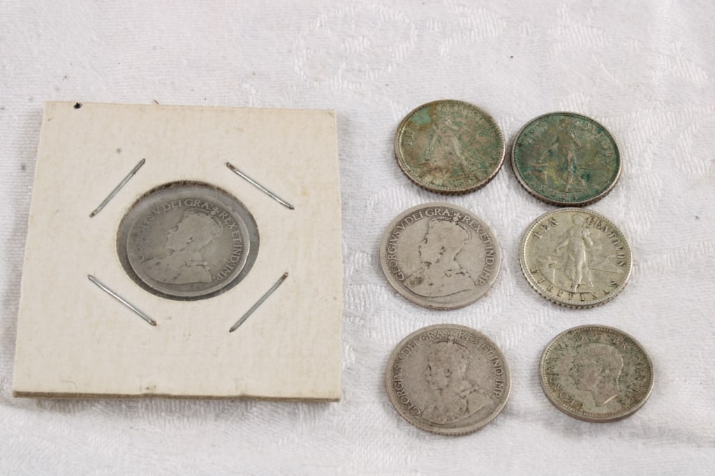 7 Antique Great Britain Silver Coins (1 of 9)