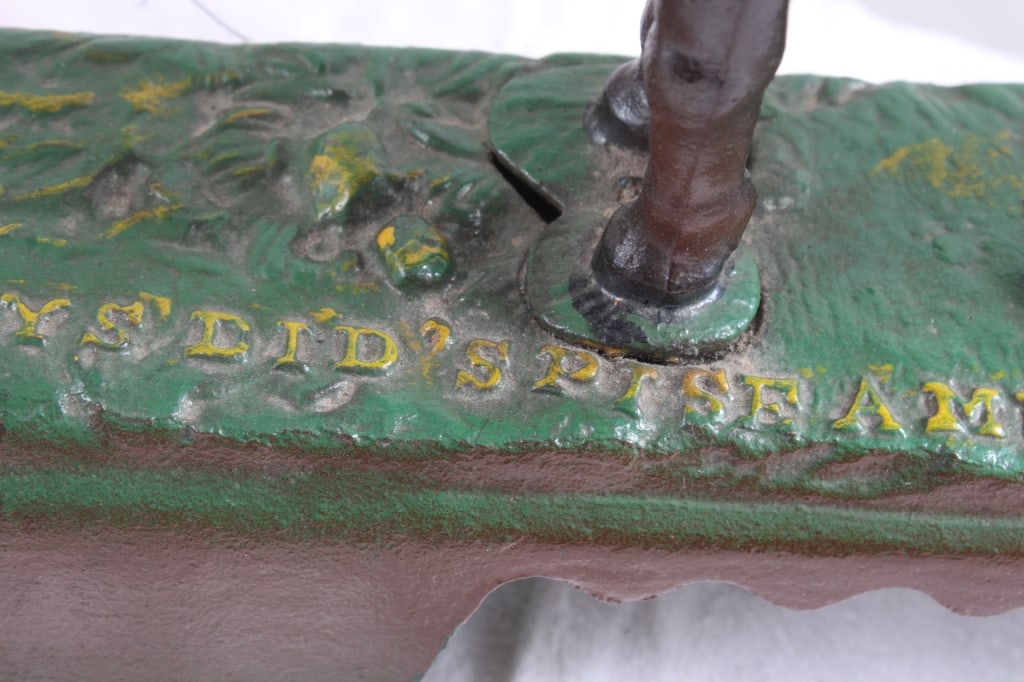 Book of Knowledge Cast Iron Mechanical Bank - 6