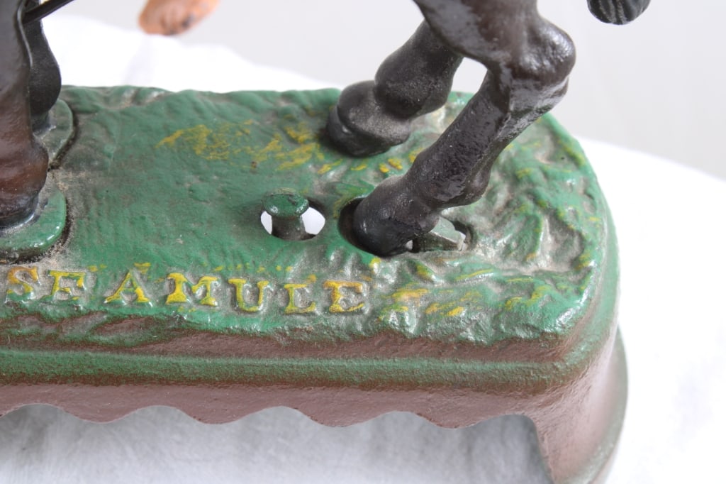 Book of Knowledge Cast Iron Mechanical Bank - 7