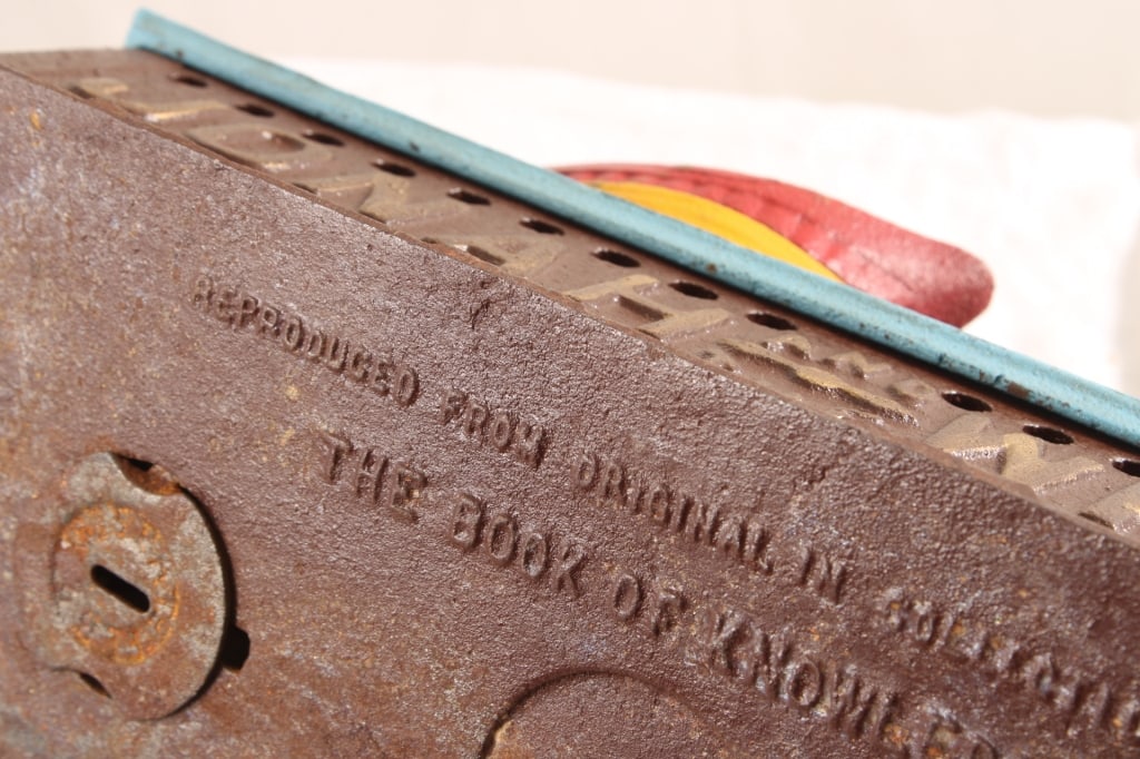 Book of Knowledge Cast Iron Mechanical Bank - 16