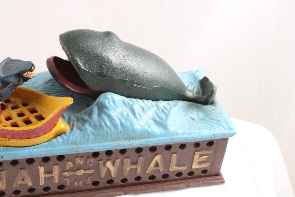 Book of Knowledge Cast Iron Mechanical Bank - 3