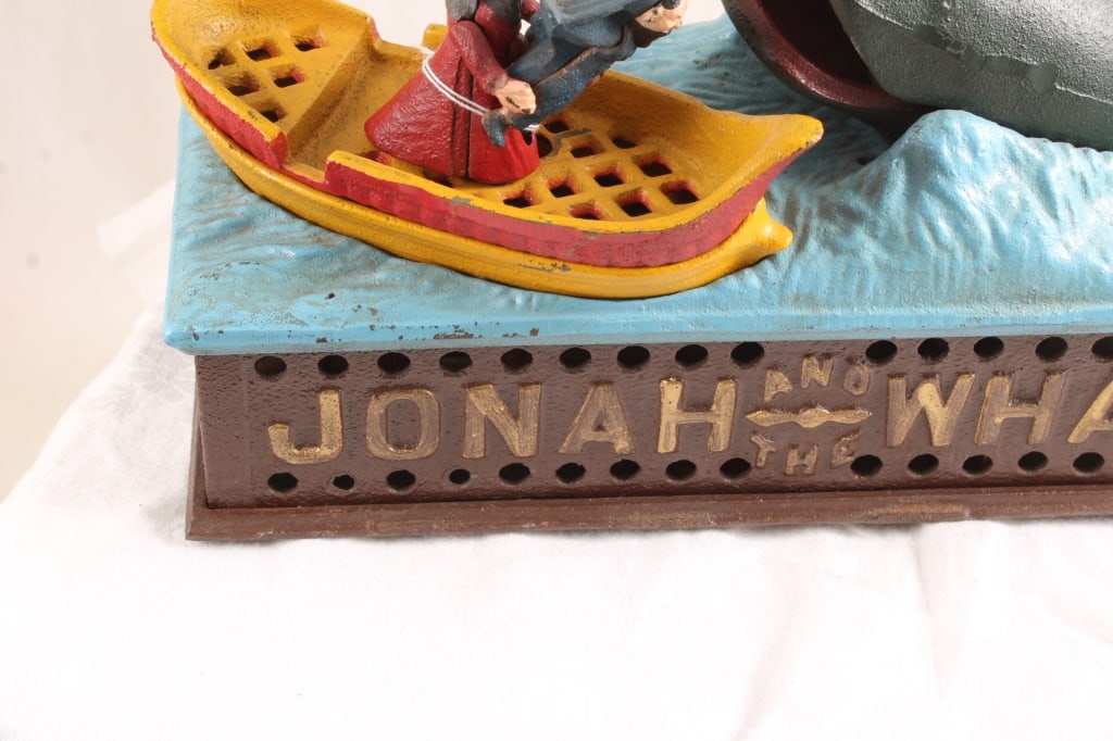 Book of Knowledge Cast Iron Mechanical Bank - 4