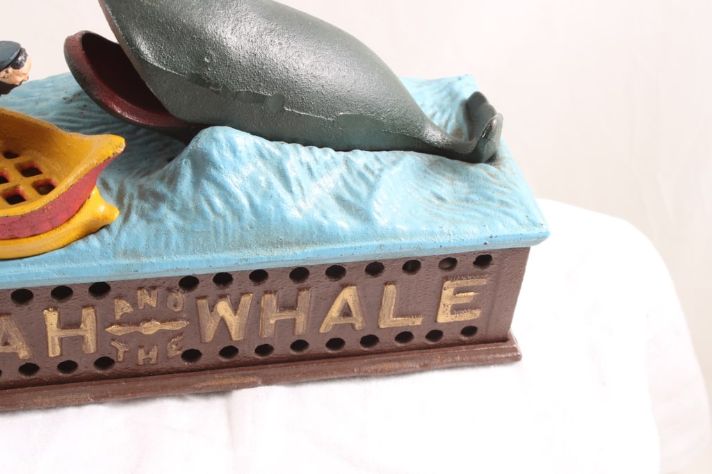 Book of Knowledge Cast Iron Mechanical Bank - 5