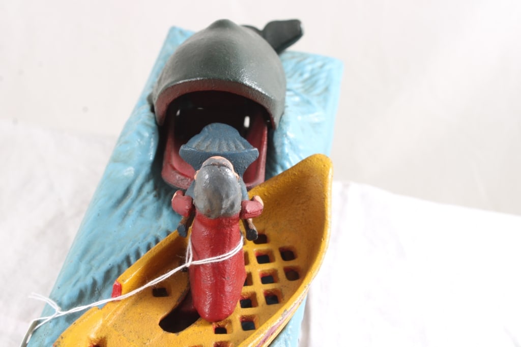 Book of Knowledge Cast Iron Mechanical Bank - 6