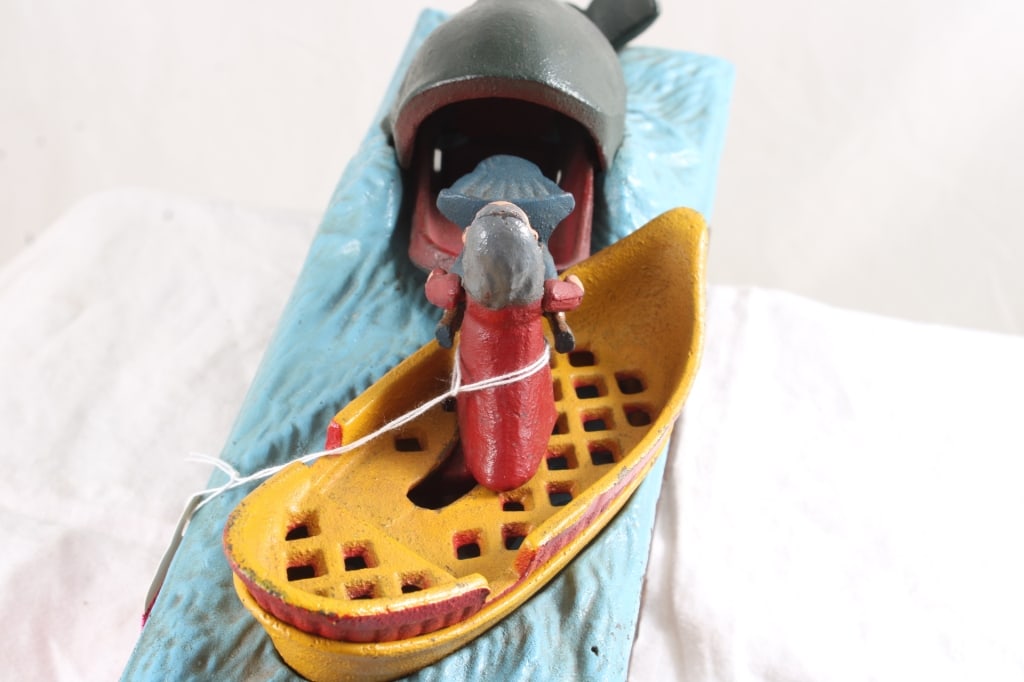 Book of Knowledge Cast Iron Mechanical Bank - 8