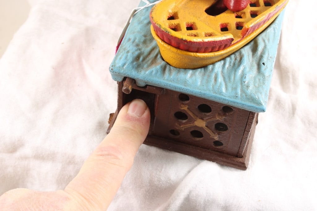 Book of Knowledge Cast Iron Mechanical Bank - 9