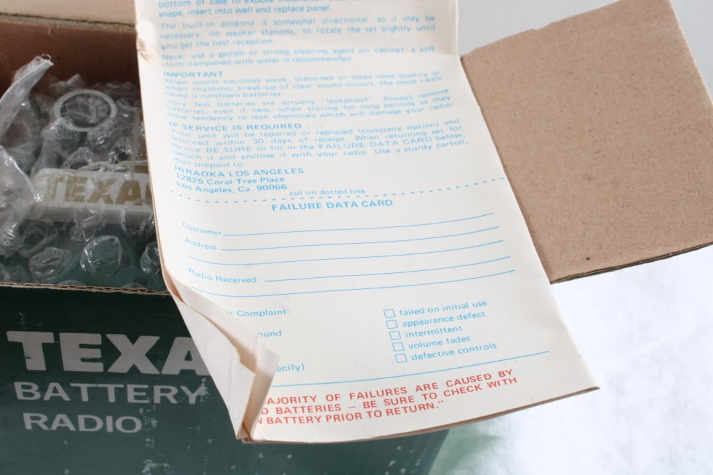 Texaco Super Chief Battery AM Transistor Radio - 13