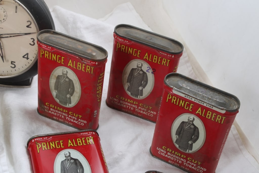 Tobacco Tins, Clock, Tube Repair, Jar Opener in - 2