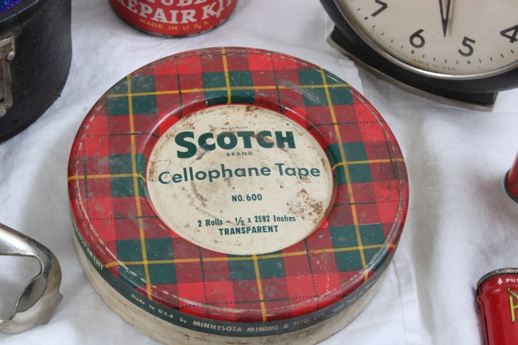 Tobacco Tins, Clock, Tube Repair, Jar Opener in - 7